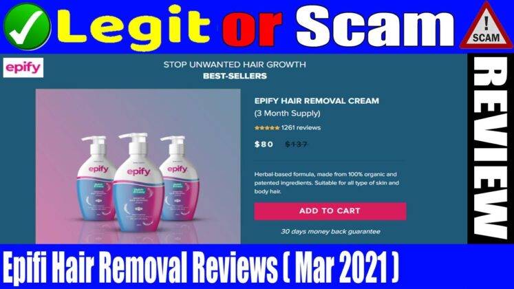 Epify Hair Removal Reviews (Cream) Is It Legit Or Scam? - Get World