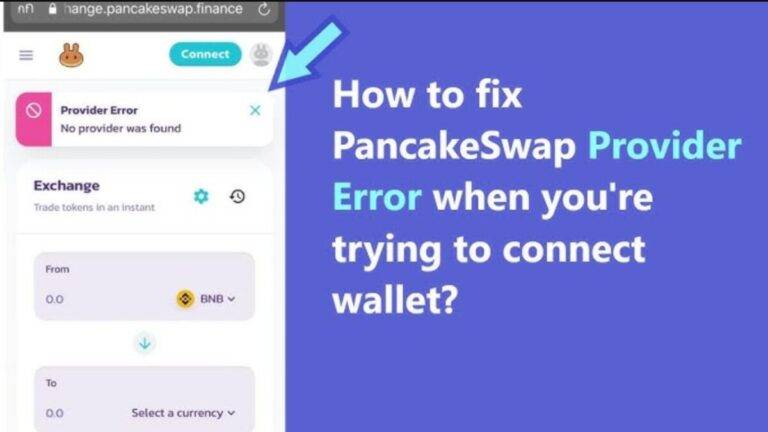 Pancakeswap No Provider Was Found