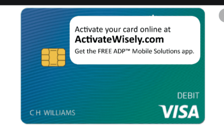 Activatewisely.com Activate Card