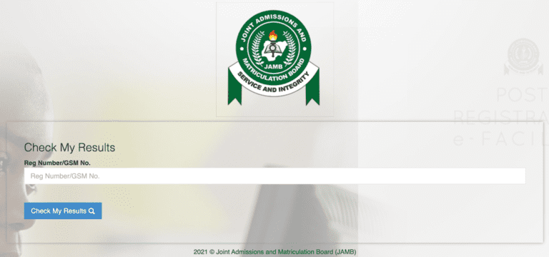 Jamb Result Checker Portal Login