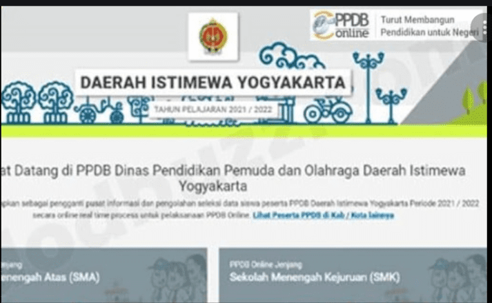 Ppdb.jogjaprov.go .ID 2021