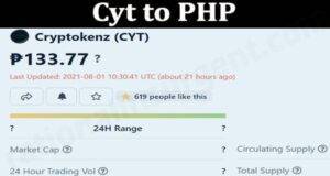 Read more about the article Cyt To Php (August 2021) Chart & Know How To Buy?