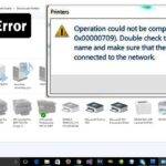 How To Fix Error 0x00000709 Sharing Printer Windows 10?