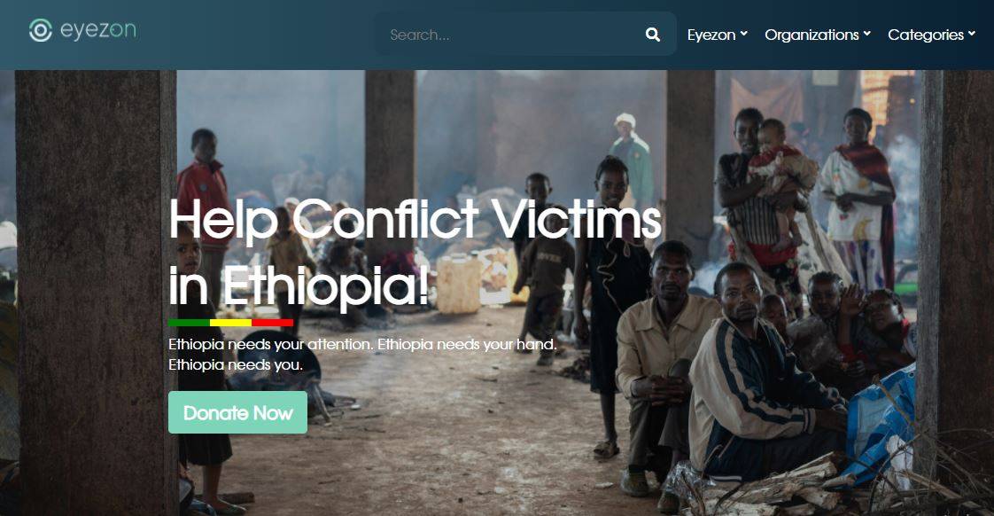Eyezonethiopia Com (Nov) Donation Website Detail!