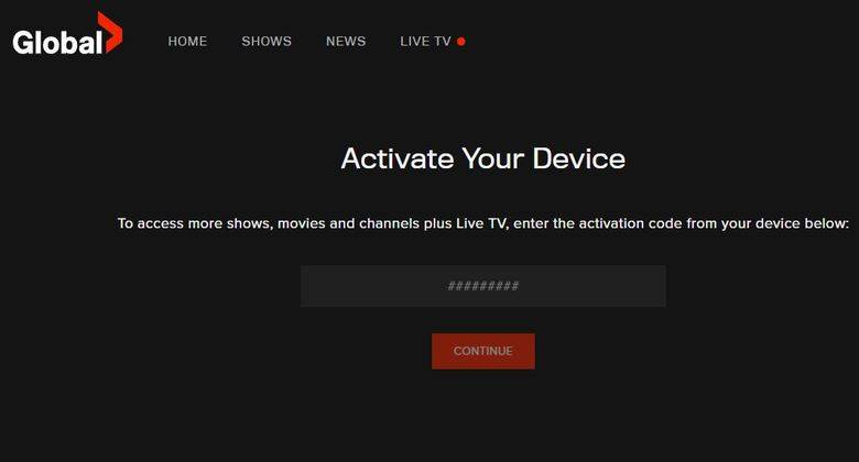 Watch.globaltv.com Activate
