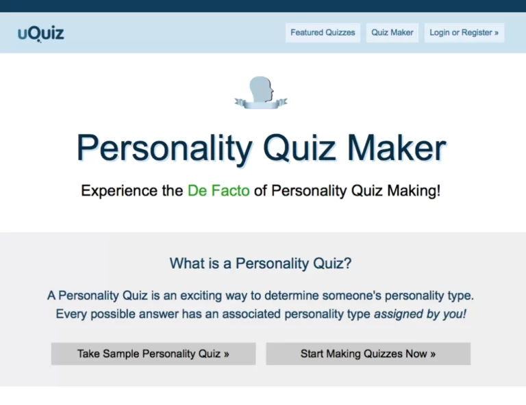 Uquiz Personality Quiz