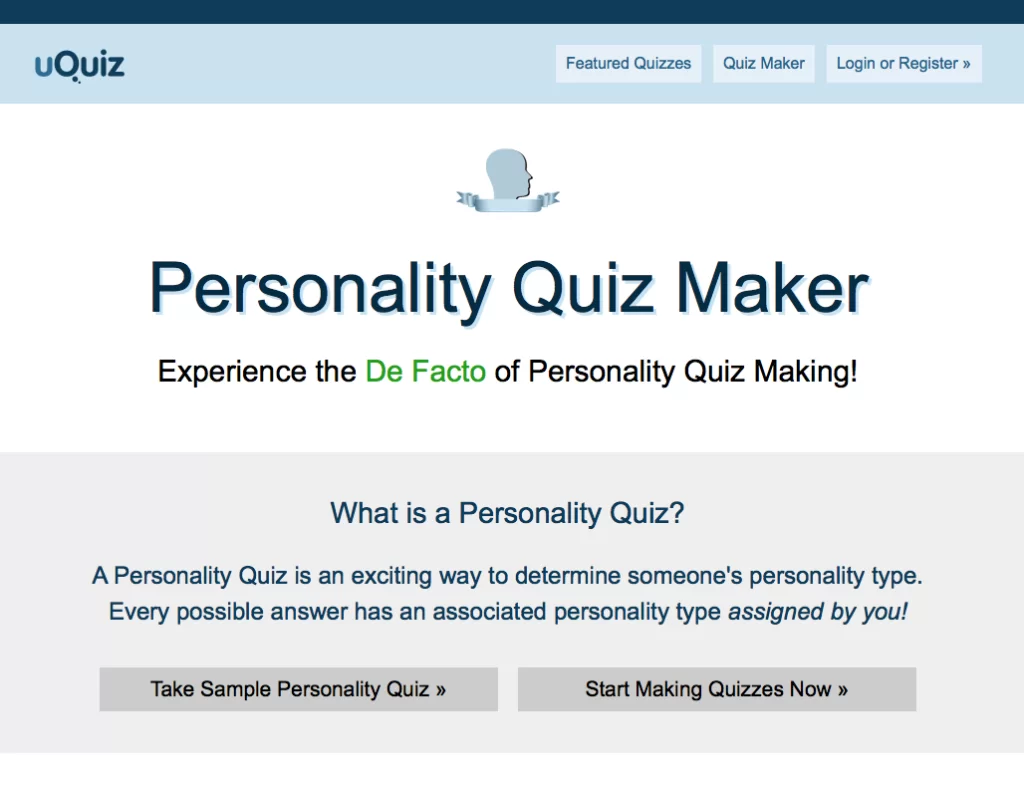 Uquiz Personality Quiz