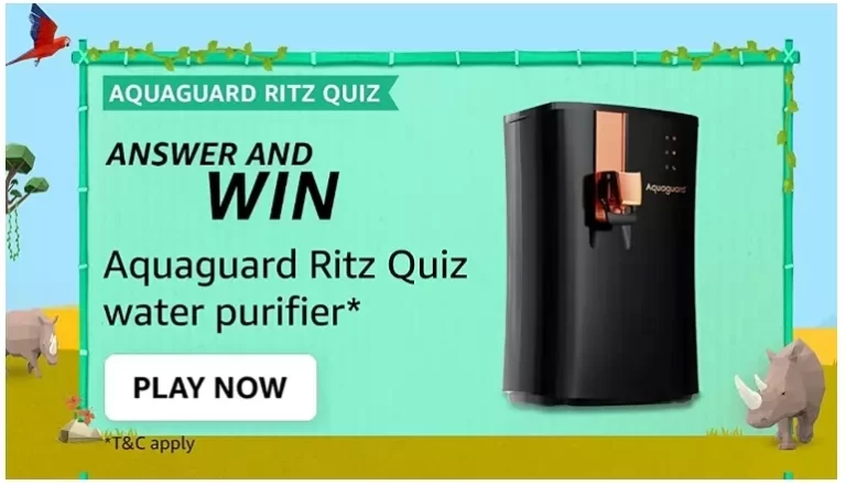 Aquaguard Water Purifier Amazon Quiz