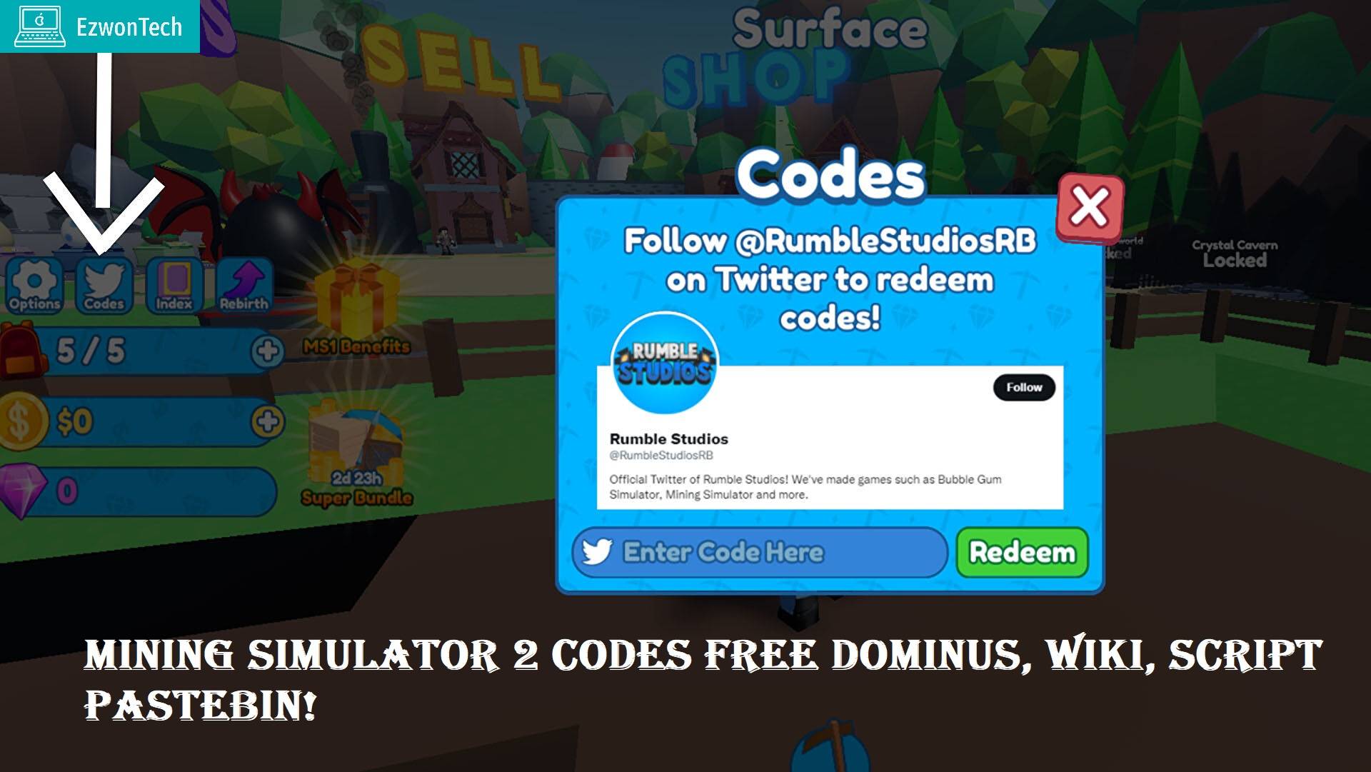 Mining Simulator 2 Codes Free Dominus
