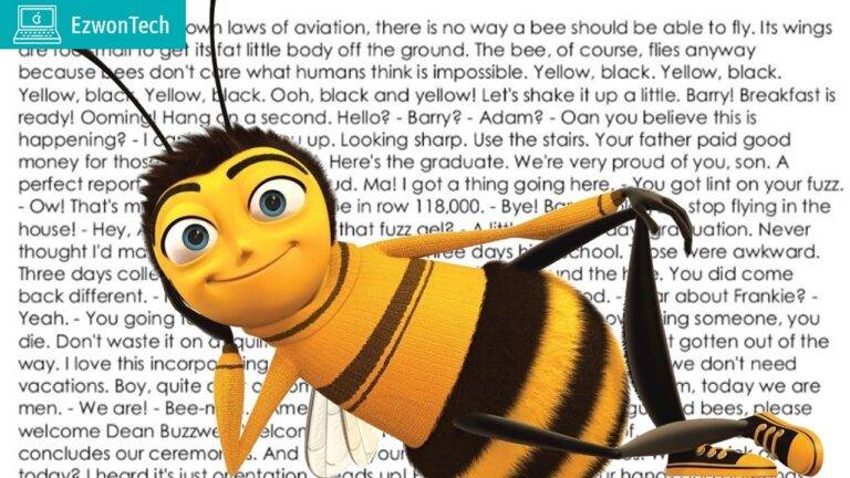 The Whole Bee Movie Script