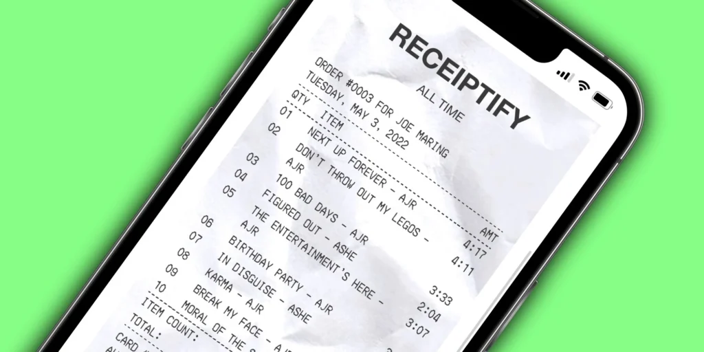 Receiptify