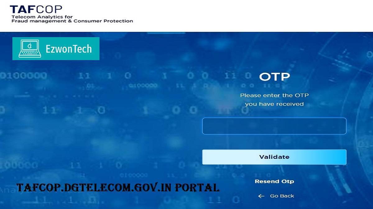 Tafcop.dgtelecom.gov .in Portal
