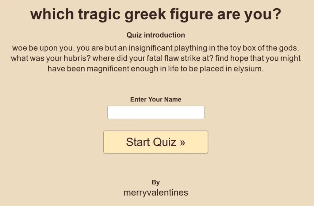 Which Tragic Greek Figure Are You
