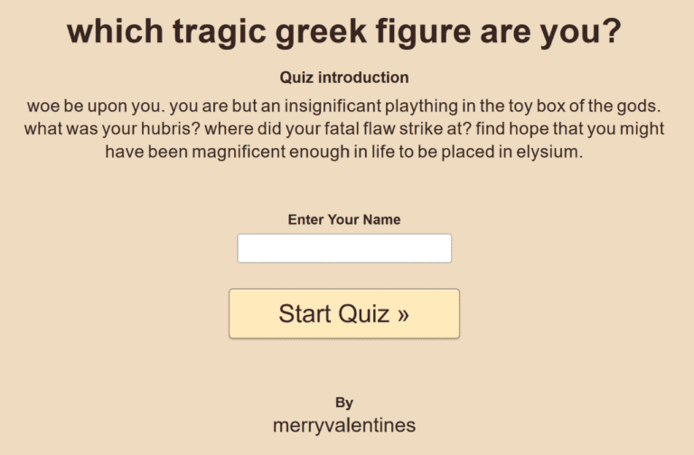 Which Tragic Greek Figure Are You