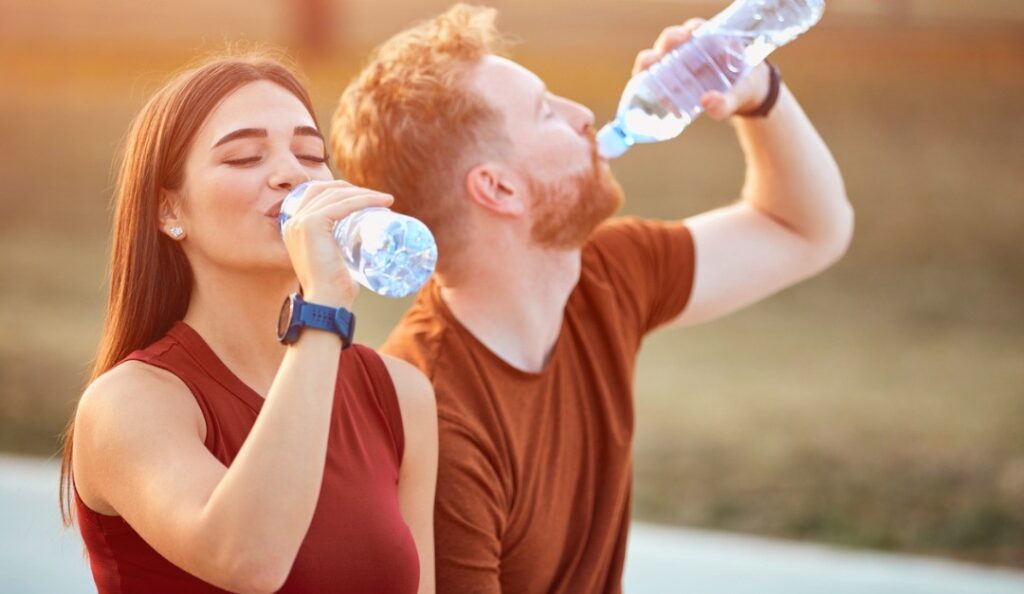 Drink plenty of water throughout the day
