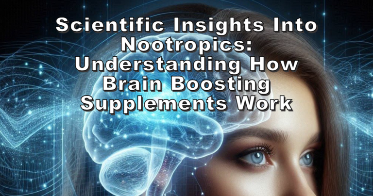 Scientific Insights into Nootropics Understanding How Brain Boosting Supplements Work